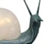 Honeybloom Solar Snail Outdoor Garden Statue, 14"