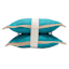 2-Pack Turquoise Jute Trim Outdoor Throw Pillow, 18"