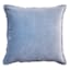 Providence Blue Cotton Velvet Euro Throw Pillow, 24"