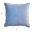 Providence Blue Cotton Velvet Euro Throw Pillow, 24"