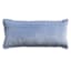 Providence Blue Cotton Velvet Throw Pillow, 14x36