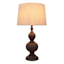Wood Finish Spindle Large Table Lamp with Shade, 28"