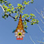 Metal Flower Birdhouse, 8"