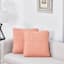 Honeybloom 2-Pack Pink Washed Microfiber Throw Pillows, 18"