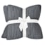 Honeybloom 2-Pack Dark Grey Washed Microfiber Throw Pillows, 24"