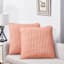 Honeybloom 2-Pack Pink Washed Microfiber Throw Pillows, 24"