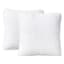 Crosby St. 2-Pack White Washed Microfiber Pillows, 18"