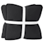 Crosby St. 2-Pack Black Blue Washed Microfiber Pillows, 24"