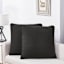 Crosby St. 2-Pack Black Blue Washed Microfiber Pillows, 24"