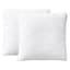 Crosby St. 2-Pack White Blue Washed Microfiber Pillows, 24"
