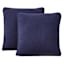 Crosby St. 2-Pack Navy Blue Washed Microfiber Throw Pillows, 24"
