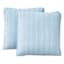 Providence 2-Pack Light Blue Embroidered Washed Microfiber Throw Pillows, 24"