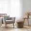 Mushroom Storage Ottoman, Brown
