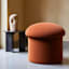 Mushroom Storage Ottoman, Rust