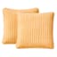 Honeybloom 2-Pack Yellow Washed Microfiber Throw Pillows, 18"