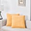 Honeybloom 2-Pack Yellow Washed Microfiber Throw Pillows, 18"