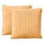 Honeybloom 2-Pack Yellow Washed Microfiber Throw Pillow, 24"