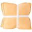 Honeybloom 2-Pack Yellow Washed Microfiber Throw Pillow, 24"
