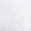 2-Pack White Embroidered Leaf Grommet Curtain Panels, 95"