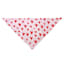 Red Hearts Dog Bandana
