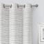 Linen Textured Chenille Light Filtering Grommet Curtain Panel, 84"