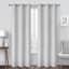 Oakdale Grey Light Filtering Grommet Single Curtain Panel, 84"