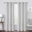 Ivory Textured Light Filtering Grommet Curtain Panel, 84"