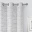 Grey Chenille Light Filtering Grommet Curtain Panel, 84"