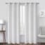 Oakdale Ivory Light Filtering Grommet Single Curtain Panel, 84"