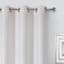 Oakdale Ivory Light Filtering Grommet Single Curtain Panel, 84"