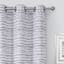 Navy Textured Chenille Light Filtering Grommet Curtain Panel, 84"
