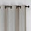 Beige Linen Blend Blackout Grommet Single Curtain Panel, 84"
