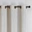 Ivory Linen Blend Blackout Grommet Single Curtain Panel, 84"