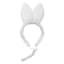 White Bunny Ear Headband, Small/Medium