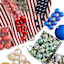 40-Count Red Mix Shatterproof Ornaments, 65mm