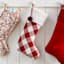 Homespun Holiday Red Buffalo Plaid Stocking, 18"