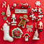 Gingerbread Lane Red Lollipop Claydough Ornament, 5.5"
