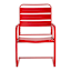 Sunny Club 3-Piece Metal Patio Chat Set, Red