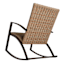 Winslow 3-Piece Padded Wicker Rocking Patio Chat Set, Brown