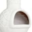 White Sunflower Outdoor Chimenea, 37"