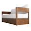 Oakes Driftwood Finish Acacia Wood Patio Sofa with Ash Cushions