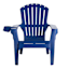 Commercial Grade Deluxe Adirondack Patio Chair, Waterloo Blue