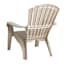 Commercial Grade Deluxe Adirondack Patio Chair, Sandstone