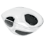 Black & White Dotted Glass Bowl, 14x9x7