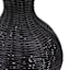 Black Rattan Vase, 16.5"