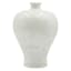 White Iridescent Pattern Porcelain Vase, 11"