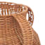 Natural Rattan Decorative Vase with Handle, 11.8x14