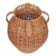 Natural Rattan Decorative Vase with Handle, 11.8x14