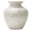 White Tile Capiz Decorative Vase, 11"