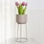 Cream Metal Planter, Small